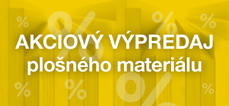 Desiatky produktov plošného materiálu v akcii Desiatky produktov plošného materiálu v akcii