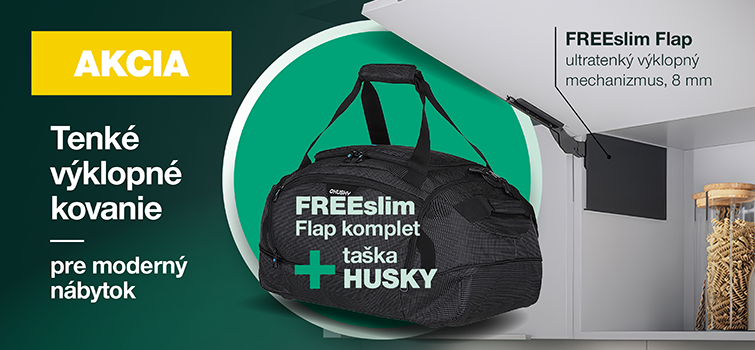 FREEslim Flap – ultratenké výklopné kovanie s darčekom