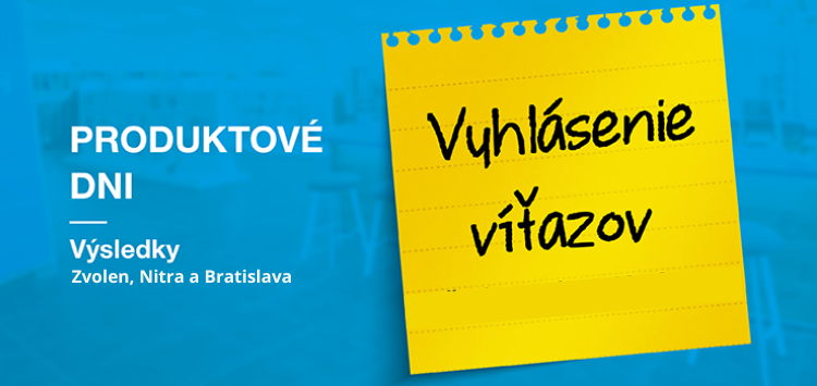 Výhercovia z jesenných Produktových dní