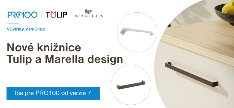 Novinky v knižniciach PRO100 – Tulip a Marella design