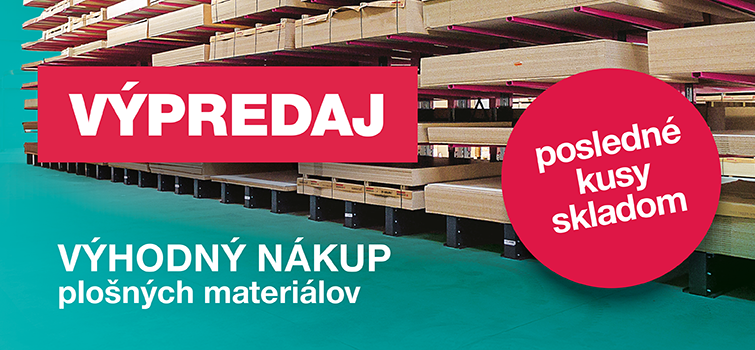 Výpredaj plošných materiálov