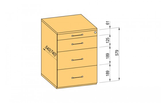 K-BBP kontaj. komplet 540/292mm typ 4/ver. 1 (kov.zás.,čiast. výs.,doťah)