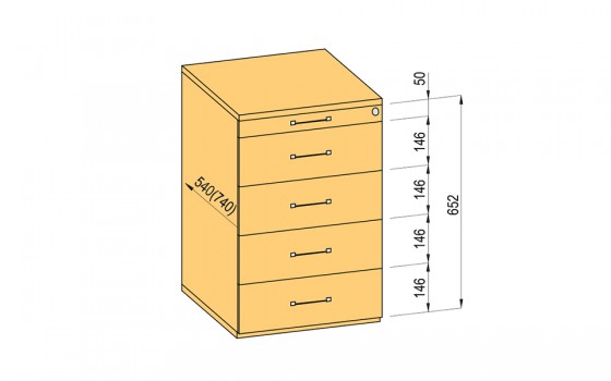 K-BBP kontaj. komplet 540/292mm typ 9/ver. 2 (kov.zás.,čiast. výs.,doťah + tl.)