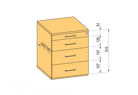 K-BBP kontaj. komplet 540/292mm typ 2/ver. 2 (kov.zás.,čiast. výs.,doťah + tl.)