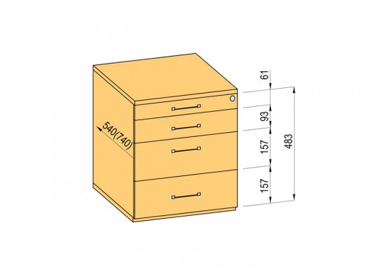 K-BBP kontaj. komplet 540/292mm typ 1/ver. 2 (kov.zás.,čiast. výs.,doťah + tl.)