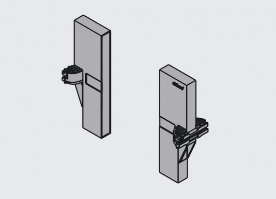 BLUM Z40L0002 koncovka pre priečku čierna