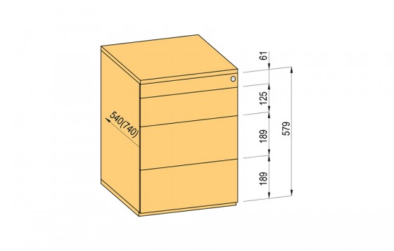 K-BBP kontaj. TipAer komplet 540mm typ 4/ver. 11 (plast.zás.,čiast. výs.,bezúch)