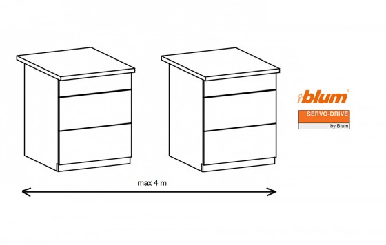 K-BLUM Servodrive sada 2/6/750 mm