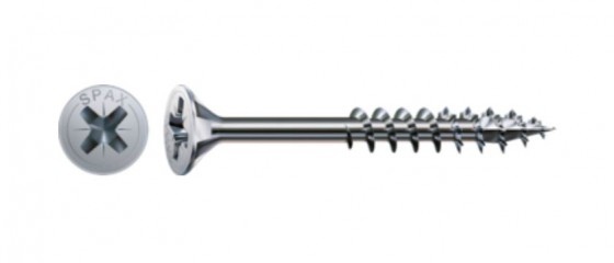 SPAX skrutka 4x35/23 zápustná hlava PZ, W, 4C MH, čiastočný závit