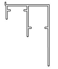 SISCO 1330 AF/alu lišta spodná 600cm