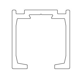 TERNO horné vedenie 2660/A elox 3m