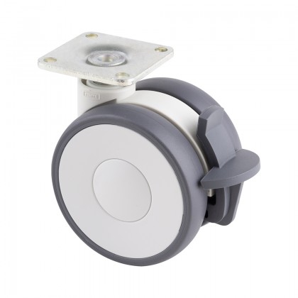 Koliesko Linea 65 mm s br. 70kg, sv. šed