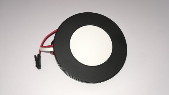 LED bodovka BAILEN 12V 3W čierna, biela teplá
