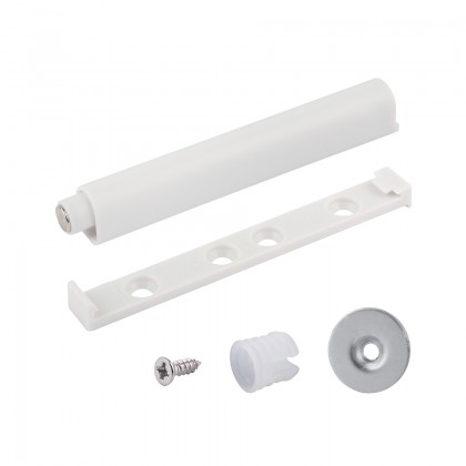 StrongHinges piestik pre bezúch. otváranie dvierok s magnetom a adaptérom biely