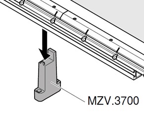 BLUM MZV.3700 podpera pravítka pre MINIPRESS top