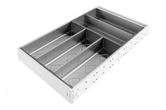 StrongMax príborník kompletná sada 276x500mm, biela, vrátane 5 misiek