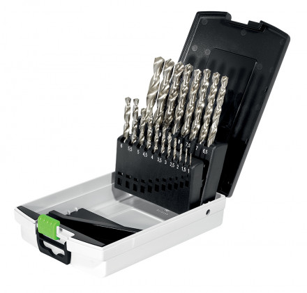 FESTOOL 498981 Box oceľové vrtáky HSS D 1-10 Sort/19