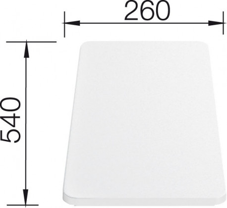 BLANCO 210521 príslušenstvo krájacia doska plastová 540x260x20