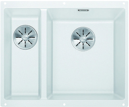 BLANCO 523562 Drez SUBLINE 340/160-U biela InFino manuál SILGRANIT PuraDur
