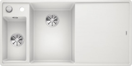 BLANCO 524666 Drez do roviny AXIA III 6 S-F biela SILGRANIT® PuraDur®