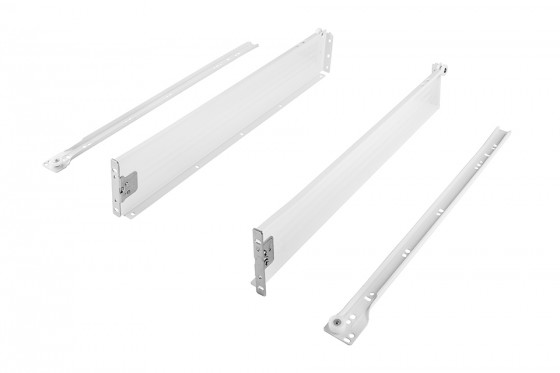 StrongRoll výsuv s bočnicou H150/450 biely
