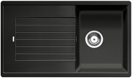 BLANCO 526011 drez ZIA 45 SL čierny SILGRANIT® PuraDur® bez excentru