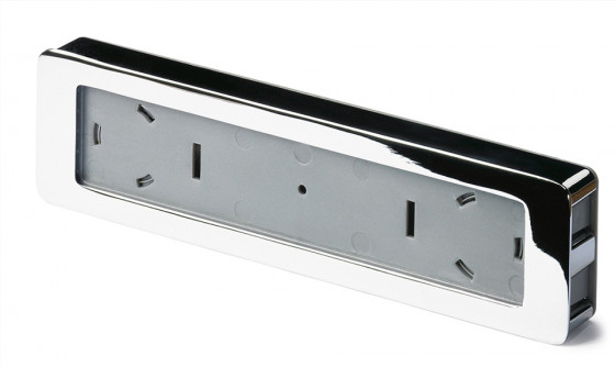 HETTICH 9086692 Úchytka TOUCH-IN hranatá chróm lesklý