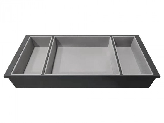 StrongIn organizér pre šperky s 3 priehradkami do zásuvky šatníka 400mm