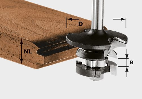 FESTOOL 491130 Kontraprofilová frézka na pero HW S8 D43/21 A/KL