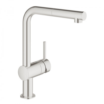 GROHE 30437DC0 Batéria VENTO L-výpusť s vyťahovacím perlátorom supersteel