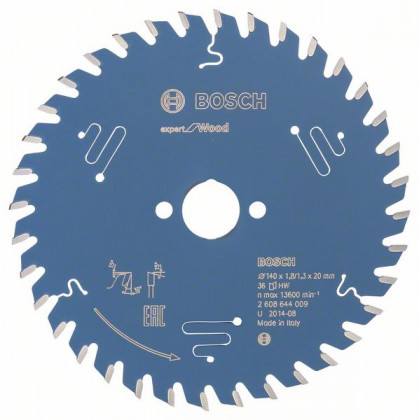 BOSCH 2608644009 Pílový kotúč Expert for Wood 140 x 20 x 1,8 mm, 36