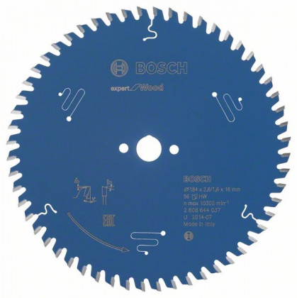 BOSCH 2608644037 Pílový kotúč Expert for Wood 184 x 16 x 2,6 mm, 56
