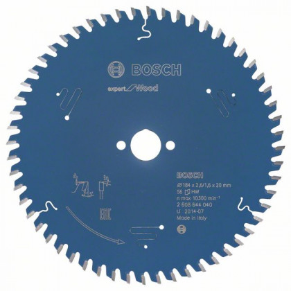 BOSCH 2608644040 Pílový kotúč Expert for Wood 184 x 20 x 2,6 mm, 56