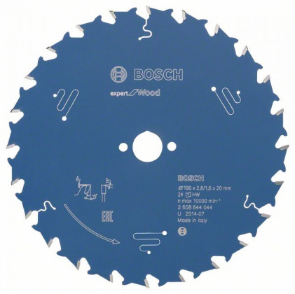 BOSCH 2608644044 Pílový kotúč Expert for Wood 190 x 20 x 2,6 mm, 24