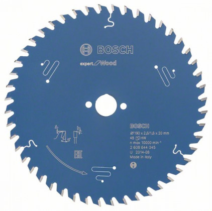 BOSCH 2608644045 Pílový kotúč Expert for Wood 190 x 20 x 2,6 mm, 48