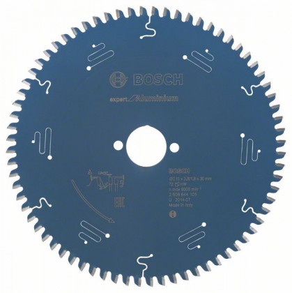 BOSCH 2608644105 Pílový kotúč Expert for Aluminium 210 x 30 x 2,8 mm, 72