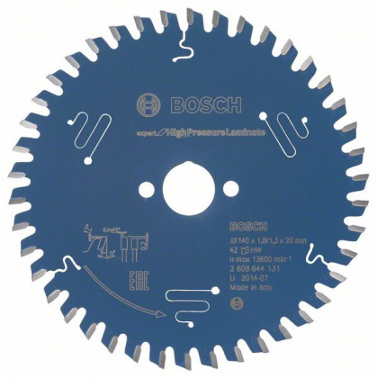 BOSCH 2608644131 Pílový kotúč Expert for HighPressureLaminate 140x20x1,8 mm, 42
