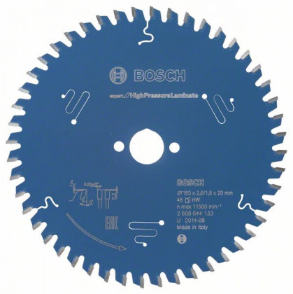BOSCH 2608644133 Pílový kotúč Expert for HighPressureLaminate 165x20x2,6 mm, 48