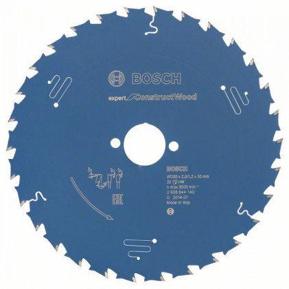 BOSCH 2608644140 Pílový kotúč Expert for Construct Wood 200 x 30 x 2,0 mm, 30