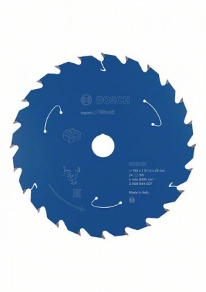 BOSCH 2608644507 Pílový kotúč pre AKU píly Expert for Wood 165x1,5/1x20 mm, 24