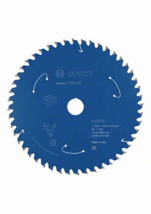 BOSCH 2608644509 Pílový kotúč pre AKU píly Expert for Wood 165x1,5/1x20 mm, 48