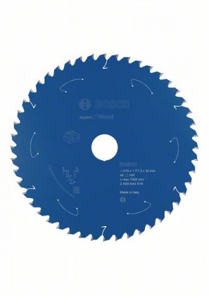 BOSCH 2608644519 Pílový kotúč pre AKU píly Expert for Wood 216x1,7/1,2x30 mm, 48