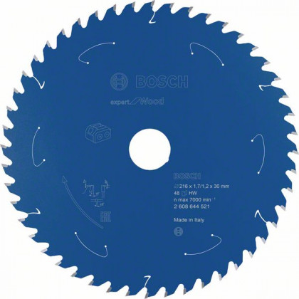 BOSCH 2608644521 Pílový kotúč pre AKU píly Expert for Wood 216x1,7/1,2x30 mm, 48
