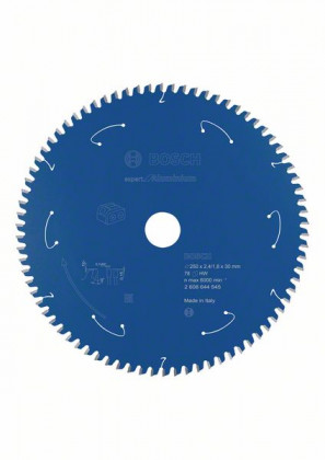 BOSCH 2608644545 Pílový kotúč pre AKU píly Expert for Aluminium 250x2.4x30, 78