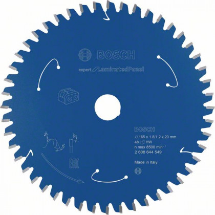BOSCH 2608644549 Pílový kotúč pre AKU Expert for Laminated Panel 165x1,8x20, 48