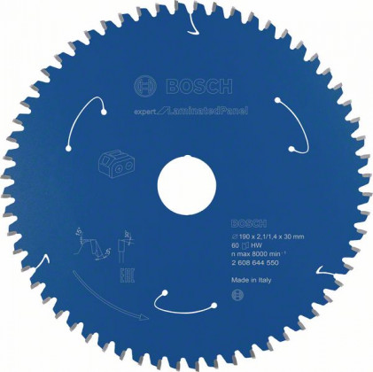 BOSCH 2608644550 Pílový kotúč pre AKU Expert for Laminated Panel 190x2,1x30, 60