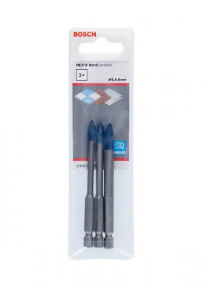 BOSCH 2608900595 3-dielna sada HEX-9 HardCeramic 5/6/8 mm