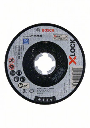 BOSCH 2608619253 Rovné rezanie X-LOCK Expert for Metal 115 x 2,5 x 22,23