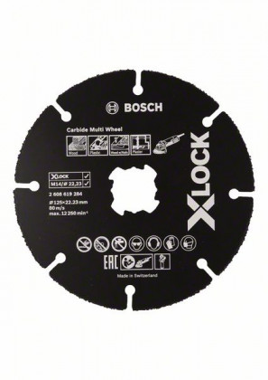 BOSCH 2608901193 X-LOCK Carbide Multi Wheel 125 mm
