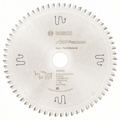 BOSCH 2608642097 Pílový kotůč Best for Multi Material 216 x 30 x 2,3 mm, 64